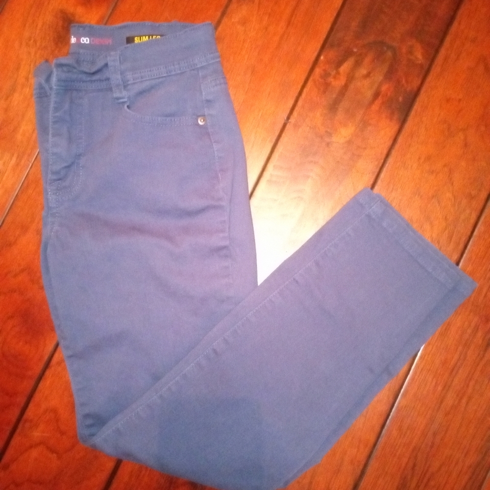 Style & Co. Denim Slim Leg Pants
